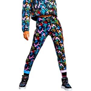 NWT XL ROWLEY X ROXY Fuseau Technical Snow Ski Pants Black MultiFloral